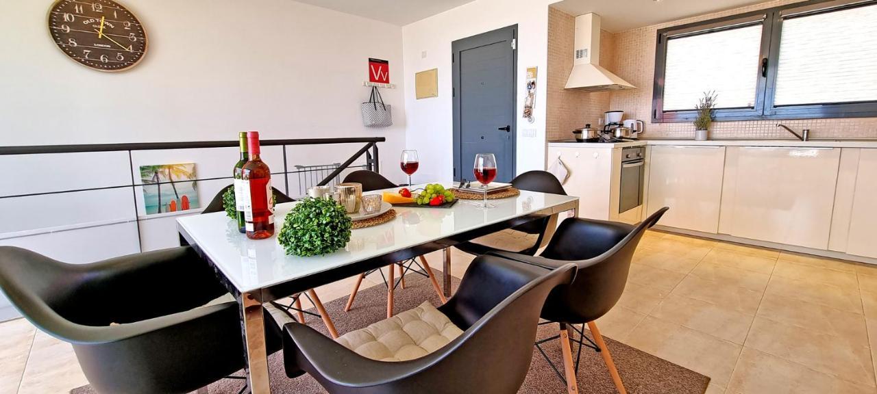 Ferienhaus Casa Caleta - Caleta Fuste - Meerblick - Pool - Glasfaserinternet 칼레타데푸스테 외부 사진