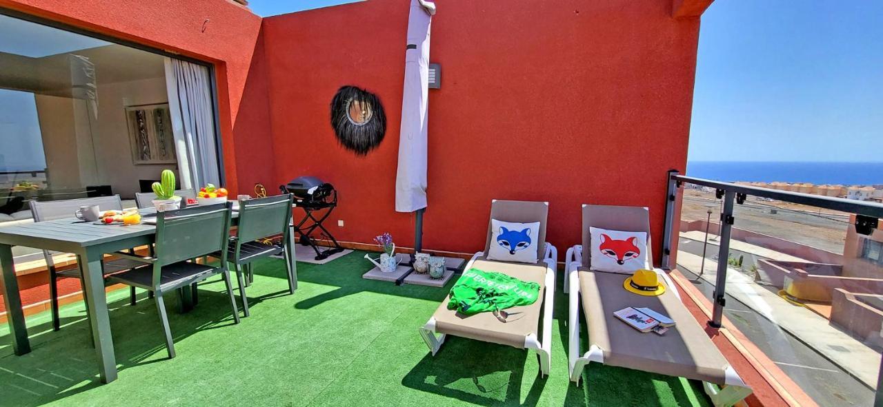 Ferienhaus Casa Caleta - Caleta Fuste - Meerblick - Pool - Glasfaserinternet 칼레타데푸스테 외부 사진